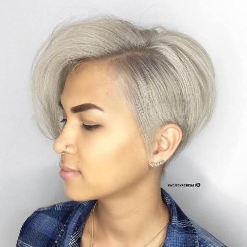 60 Gorgeous Long Pixie Hairstyles In 2019 | Pixie Hairstyles Regarding Edgy Ash Blonde Pixie Haircuts (View 2 of 25)