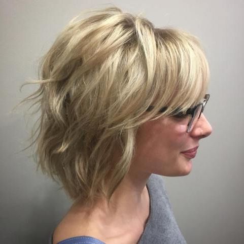 60 Most Universal Modern Shag Haircut Solutions | Hair Style Intended For Shaggy Blonde Bob Hairstyles With Bangs (Photo 9 of 25)