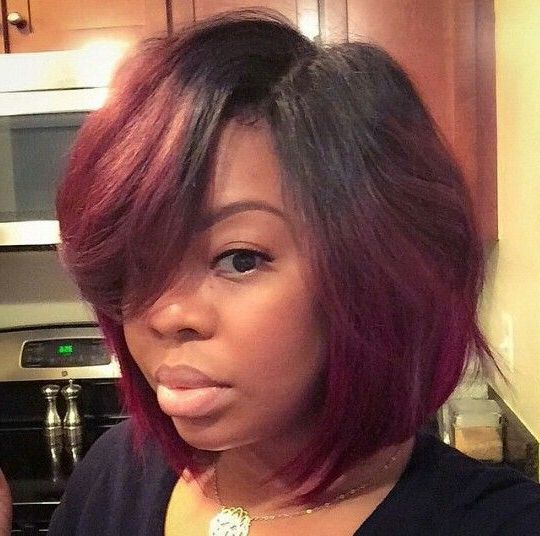 Hair & Beauty Glossary | Natural Hair Styles, Hair, Hair Styles With Purple Tinted Off Centered Bob Hairstyles (Photo 19 of 25)