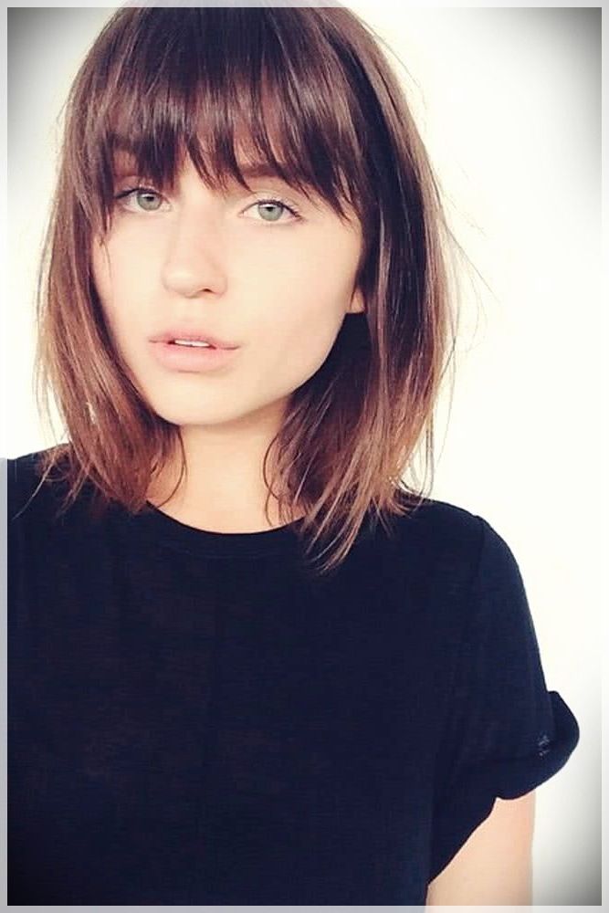 Haircuts For Round Face 2019: Photos And Ideas | Round Face With Regard To Short Bangs Hairstyles For Round Face Types (Photo 1 of 25)