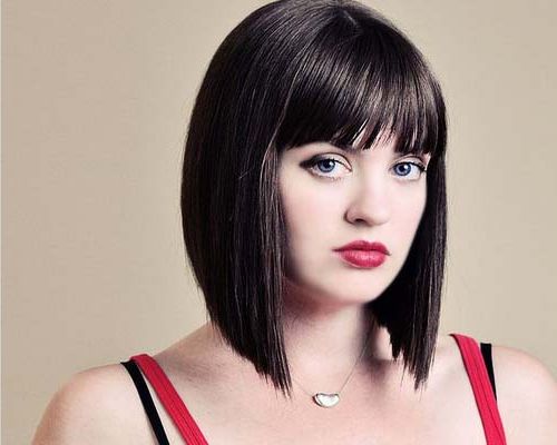 Hairstyles: A Line Bob Hairstyles Medium With Regard To A Line Bob Hairstyles With Arched Bangs (Photo 7 of 25)