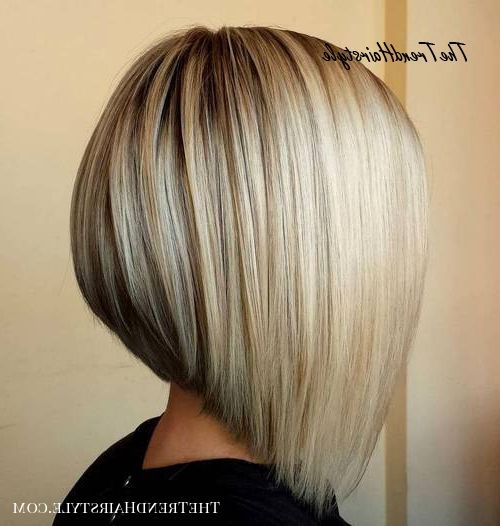 Inverted Bob For Thin Hair – 40 Banging Blonde Bob And With Choppy Ash Blonde Bob Hairstyles (View 11 of 25)