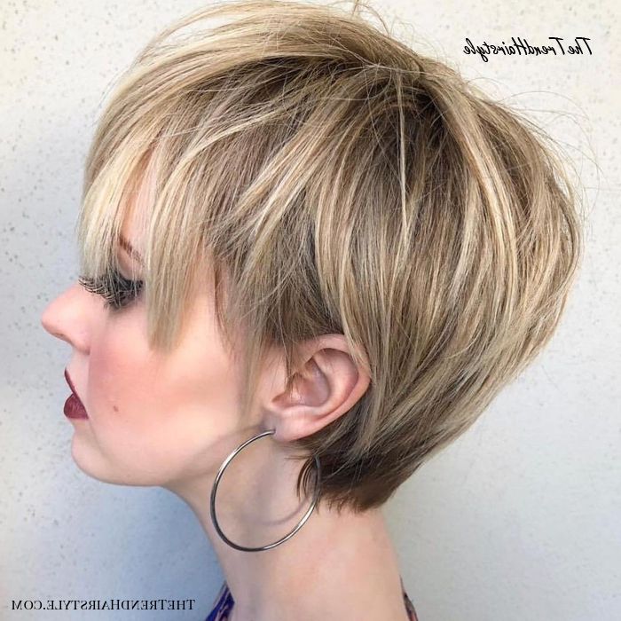 Layered Long Pixie Cut – 60 Gorgeous Long Pixie Hairstyles For Choppy Pixie Bob Hairstyles For Fine Hair (View 8 of 25)