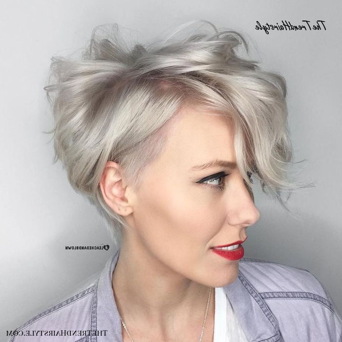 Layered Long Pixie Cut – 60 Gorgeous Long Pixie Hairstyles With Regard To Edgy Ash Blonde Pixie Haircuts (Photo 25 of 25)