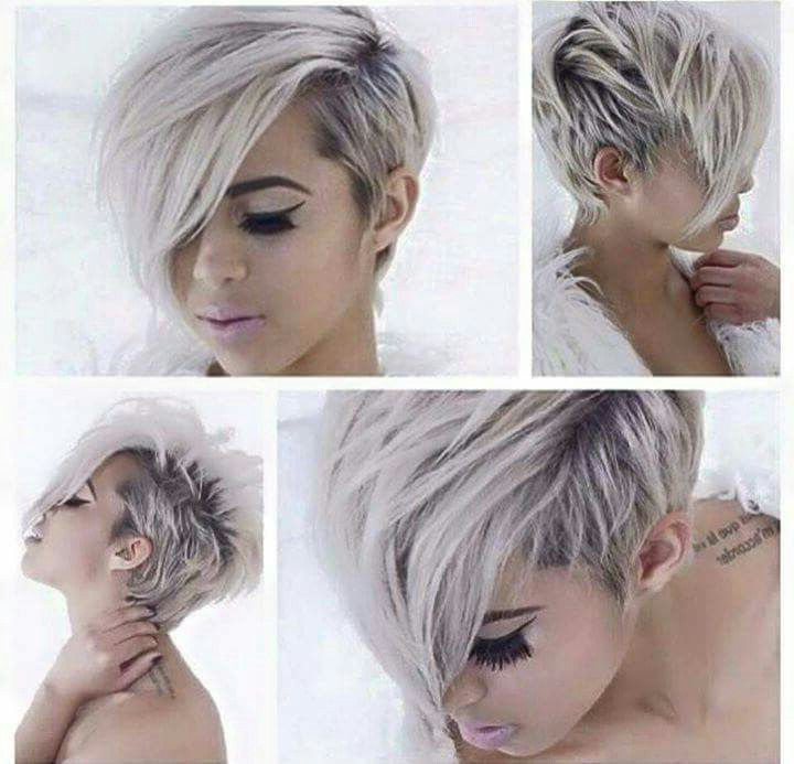 Pin On Hair Regarding Long Pixie Haircuts With Sharp Layers And Highlights (Photo 7 of 25)