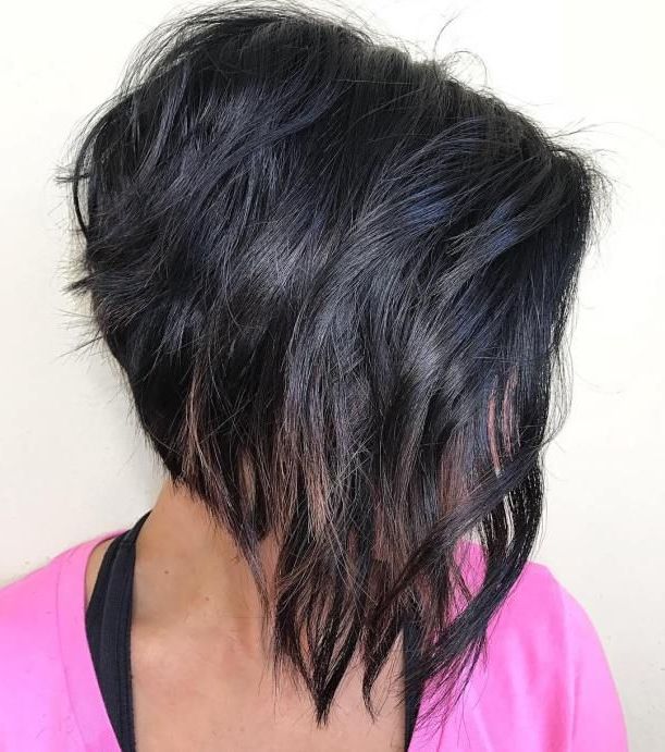 Pin On Haircut Intended For Steeply Angled Razored Asymmetrical Bob Hairstyles (View 5 of 25)