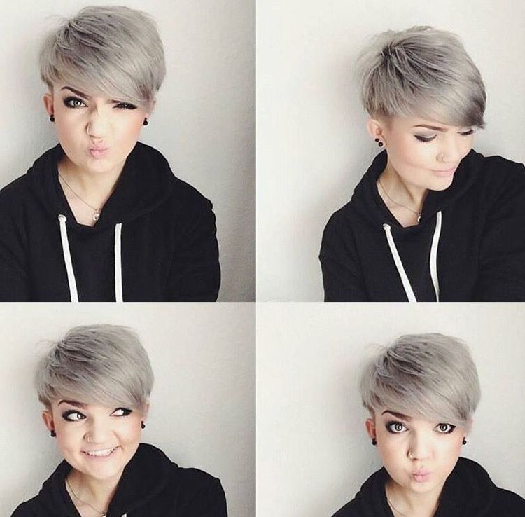 Pintracey Boucher On Hair | Round Face Haircuts, Short Pertaining To Pixie Haircuts For Round Faces (Photo 3 of 25)