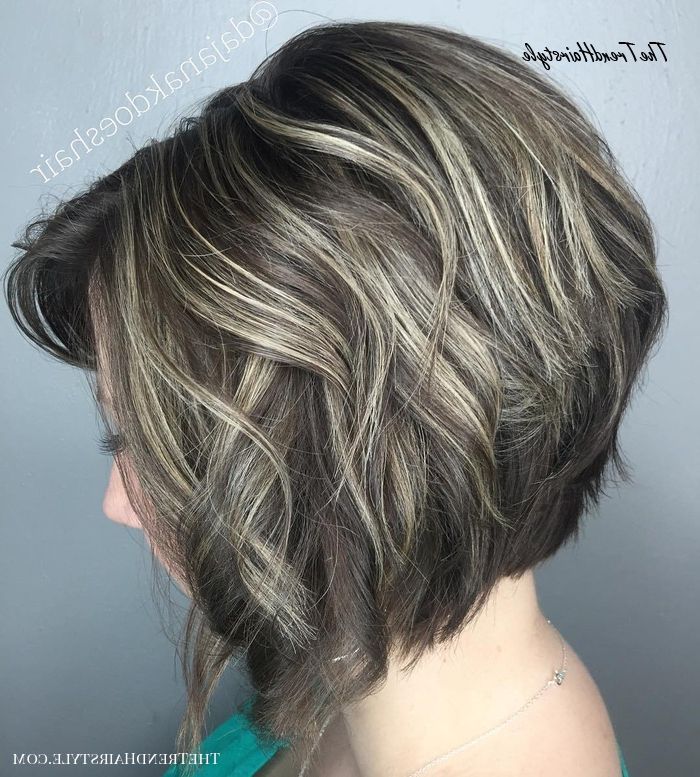 Shaggy Inverted Bob – 50 Trendy Inverted Bob Haircuts – The With Regard To Choppy Ash Blonde Bob Hairstyles (View 20 of 25)