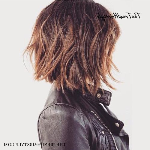 Shaggy Medium Length Bob – 60 Messy Bob Hairstyles For Your With Regard To Steeply Angled Razored Asymmetrical Bob Hairstyles (Photo 10 of 25)