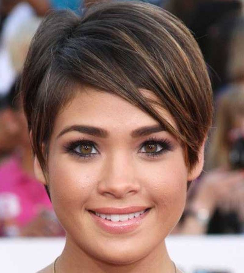 Short Haircuts For Round Face Women | Haircut Gallery Within Pixie Haircuts For Round Faces (Photo 4 of 25)