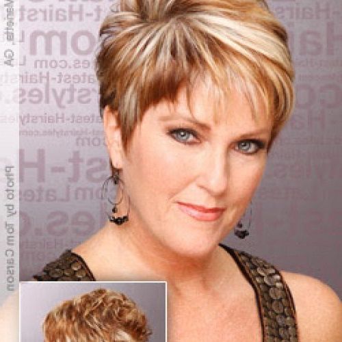 Short Hairstyles For Thick Hair Round Face | Hair Style And Inside Color Highlights Short Hairstyles For Round Face Types (View 25 of 25)