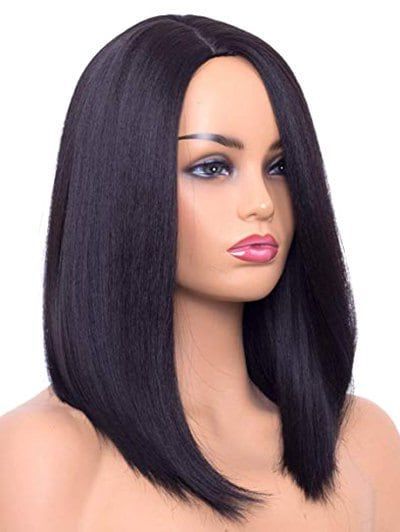 Straight Side Part Medium Synthetic Wig In 2019 | Bob With Purple Tinted Off Centered Bob Hairstyles (Photo 11 of 25)