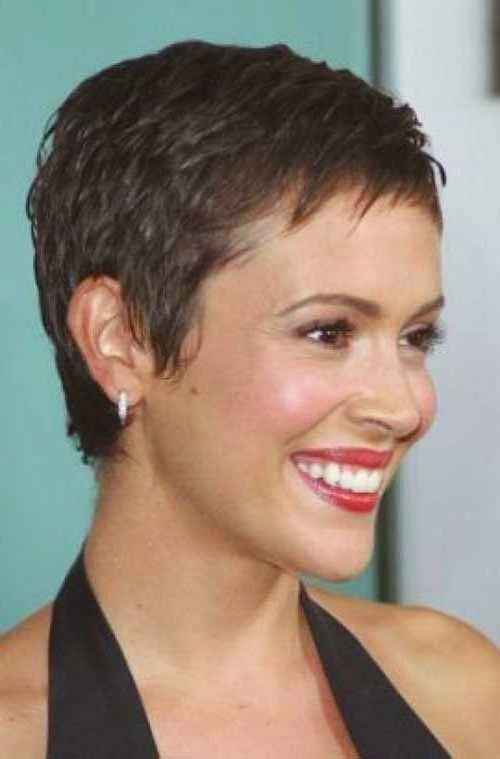 Super Short Cropped Pixie Hair In 2019 | Super Short Hair Inside Cropped Pixie Haircuts For A Round Face (Photo 1 of 25)