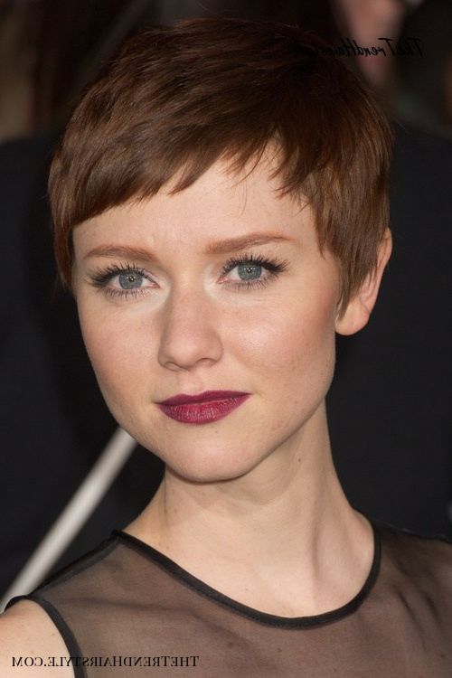 Tapered Pixie With Long Bangs – Pixie Haircuts With Bangs Within Neat Pixie Haircuts For Gamine Girls (View 17 of 25)