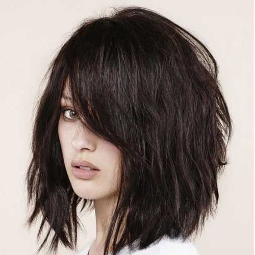 Textured Bob With Bangs | The Best Short Hairstyles For In Side Parted Bob Hairstyles With Textured Ends (View 17 of 25)