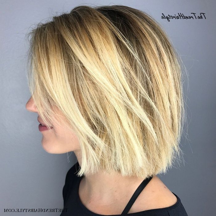 Textured Wavy Mid Length Cut – 60 Best Bob Hairstyles For For Angled Bob Hairstyles With Razored Ends (View 7 of 25)