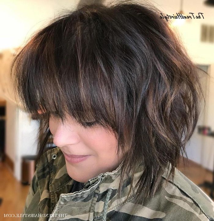 Textured Wavy Mid Length Cut – 60 Best Bob Hairstyles For Within Side Parted Bob Hairstyles With Textured Ends (View 22 of 25)