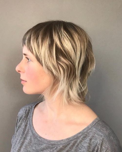 Top 25 Short Shag Haircuts Of 2019 Intended For Razored Shaggy Bob Hairstyles With Bangs (View 13 of 25)