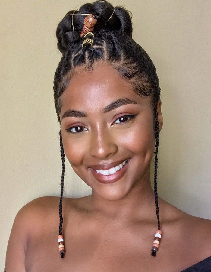 10 Stunning Ways To Accessorize Your Braids | Hair Styles In Most Recently Accessorized Straight Backs Braids (Photo 11 of 25)
