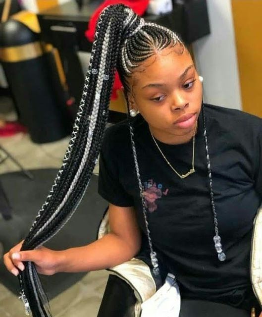 100 Best Black Braided Hairstyles You've Not Tried This Year Inside 2020 Cornrow Fishtail Side Braid Hairstyles (View 12 of 25)