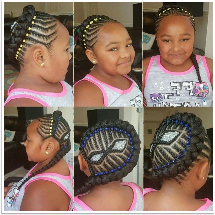 103 Adorable Braid Hairstyles For Kids Intended For Most Up To Date Crown Cornrow Hairstyles (View 21 of 25)