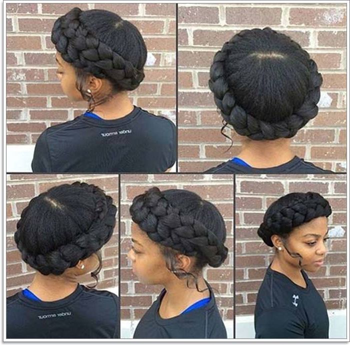 105 Stunning Halo Braid For All Kind Of Event – Style Easily With Regard To Most Popular Halo Braid Hairstyles With Bangs (Photo 3 of 25)