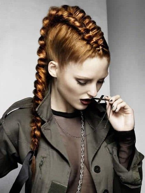 11 Faux Hawk Braids That'll Blow Your Mind – Hairstylecamp Throughout Most Recent Faux Hawk Braid Hairstyles (Photo 9 of 25)