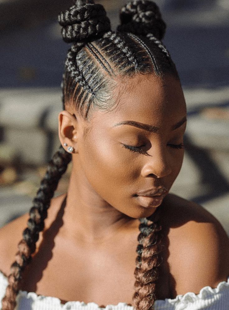 15 Glorious Examples Of Feed In Stitch Braids You May Want With Regard To Most Recent Tapered Tail Braid Hairstyles (View 2 of 25)