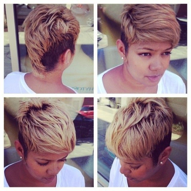 16 Stylish Short Haircuts For African American Women In Most Recent Smooth Shave Pixie Haircuts (Photo 16 of 25)