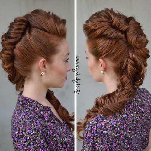 20 Faux Hawk Inspired Hairstyles: Amazing Hairstyles For Women With Regard To Most Current Faux Hawk Braid Hairstyles (View 7 of 25)