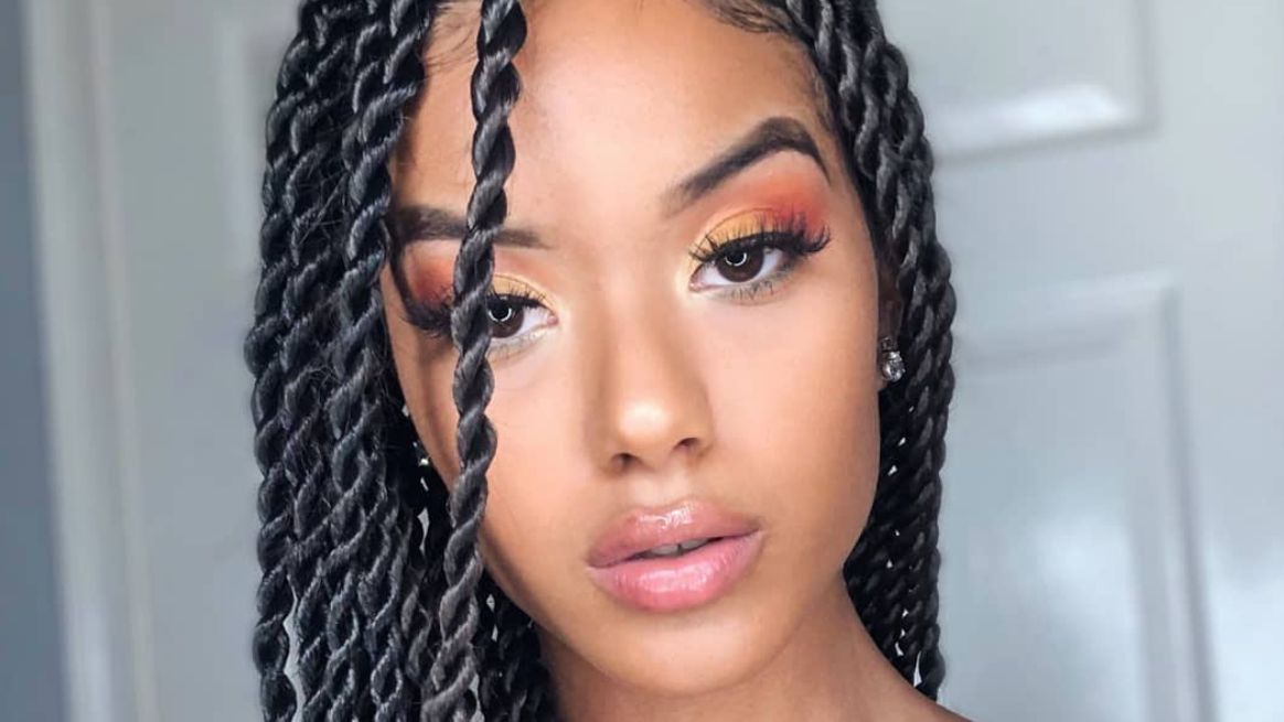 20 Marley Twists Looks For Natural Hair Regarding Current Metallic Side Cornrows Hairstyles (View 11 of 25)