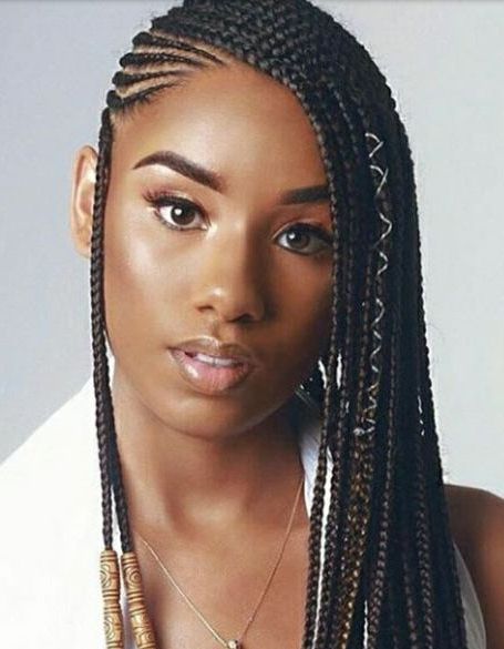 21 Cool Cornrow Braid Hairstyles You Need To Try – The Trend Inside Most Popular Straight Backs Braids Hairstyles (Photo 17 of 25)