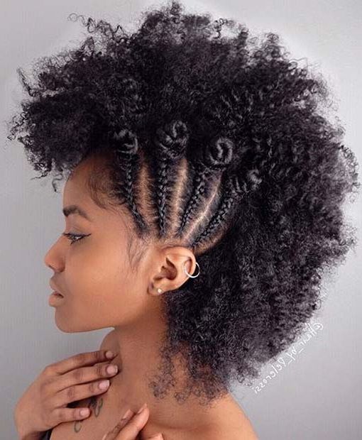 23 Mohawk Braid Styles That Will Get You Noticed | Stayglam With Recent Braided Frohawk Hairstyles (Photo 4 of 13)