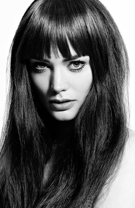 25 Gorgeous Long Hair With Bangs Hairstyles – The Trend Spotter With Regard To Edgy Face Framing Bangs Hairstyles (Photo 8 of 25)