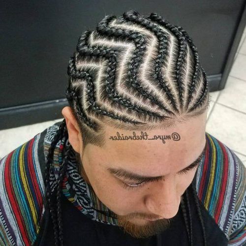28 Braids For Men – + Cool Man Braid Hairstyles For Guys Within Current Zig Zag Braids Hairstyles (Photo 1 of 25)
