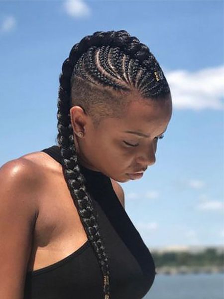 30 Sexy Goddess Braids Hairstyles You Will Love – The Trend For Most Current Side Shaved Cornrows Braids Hairstyles (View 7 of 25)