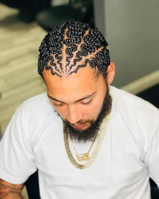 31 Hunky Braids Styles For Men (2020's Most Popular) – Cool Throughout Newest Zig Zag Cornrows Hairstyles (Photo 16 of 25)