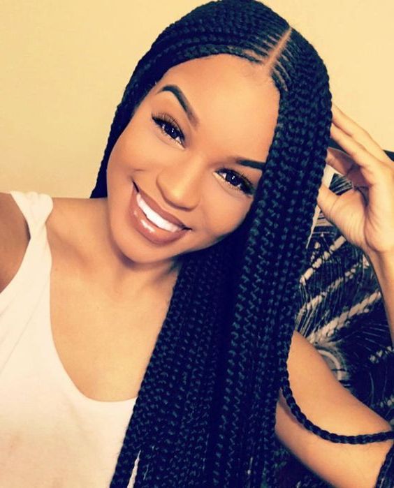 31 Middle Part Weave Hairstyles You May Be Interested In Regarding Most Recent Center Part Braid Hairstyles (Photo 17 of 25)