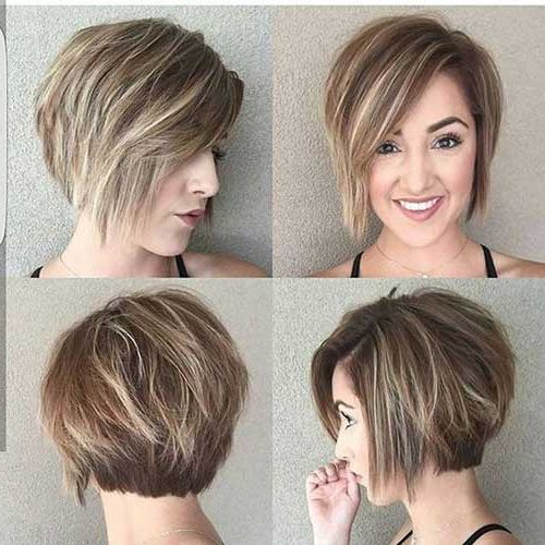 35 Best Layered Short Haircuts For Round Face 2018 – Latest Throughout Latest Pixie Haircuts For Round Face (Photo 13 of 25)