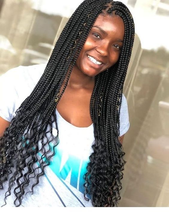 40 Bohemian Box Braids | Coils & Glory Intended For Current Medium Sized Braids Hairstyles (View 16 of 25)