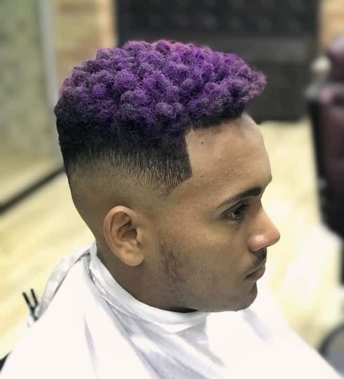 40 Flat Top Haircuts You'll Be Dying To Try (2020 Guide Pertaining To Best And Newest Faux Hawk Fade Haircuts With Purple Highlights (Photo 25 of 25)