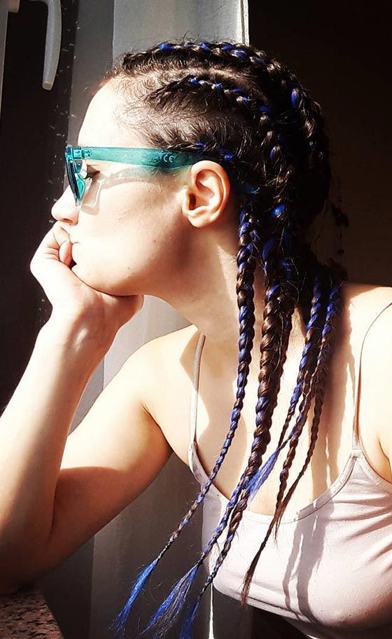 41 Cute And Chic Cornrow Braids Hairstyles For Latest Cornrow Accent Braids Hairstyles (Photo 10 of 25)