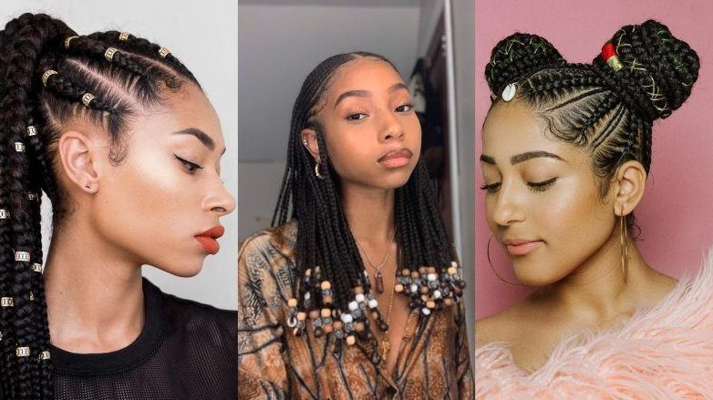45 Hot Cornrow Hairstyles 2020 | How To Cornrow Braid Your Hair With Regard To Best And Newest Thick Plaits And Narrow Cornrows Hairstyles (View 24 of 25)