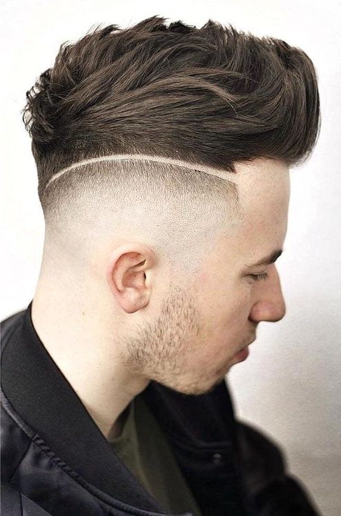 50+ Best Men Designs For Medium Hairstyles Within Most Recently Faux Hawk Fade Haircuts With Purple Highlights (View 15 of 25)