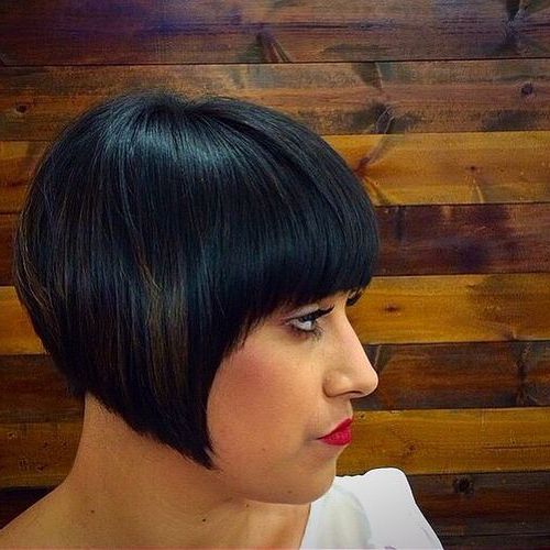 50 Classy Short Bob Haircuts And Hairstyles With Bangs | Bob Within Vintage Bob Hairstyles With Bangs (View 3 of 25)