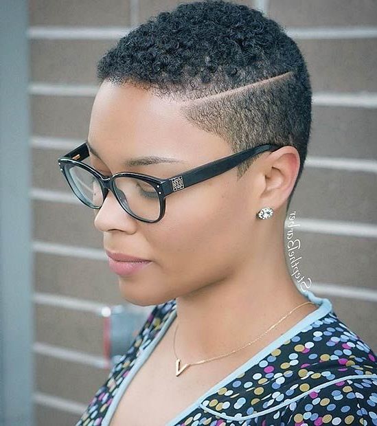 51 Best Short Natural Hairstyles For Black Women | Natural Within Newest Perfect Pixie Haircuts For Black Women (Photo 2 of 25)