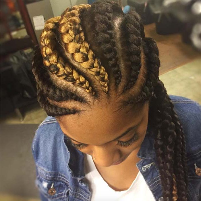53 Goddess Braids Hairstyles – Tips On Getting Goddess With Most Recent Curved Goddess Braids Hairstyles (View 12 of 25)