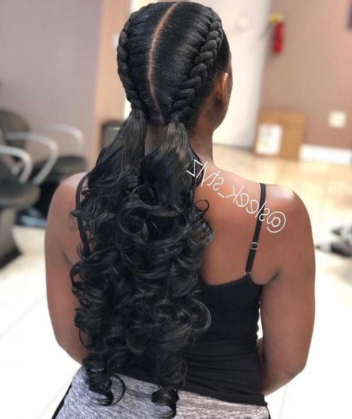 60 Inspiring Examples Of Goddess Braids In 2019 | Braided With Most Recently Curved Goddess Braids Hairstyles (View 7 of 25)