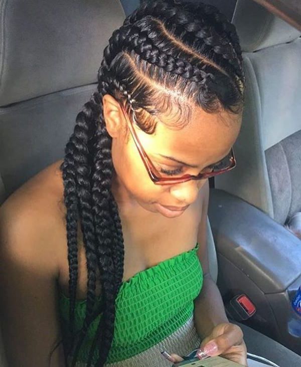 67 Incredible Goddess Braids To Be Inspired From – Style Easily With Best And Newest Curved Goddess Braids Hairstyles (Photo 23 of 25)