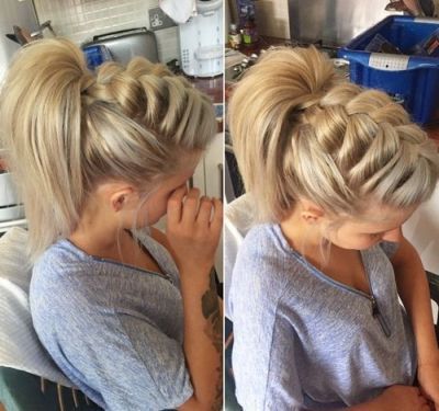 70+ Cute French Braid Hairstyles When You Want To Try With Regard To Recent High Ponytail Braid Hairstyles (View 15 of 25)